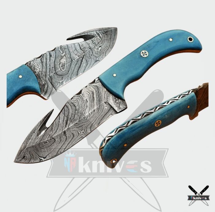 7 - Inch Damascus Blade Gut Hook Knife