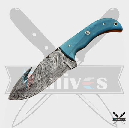 7 - Inch Damascus Blade Gut Hook Knives