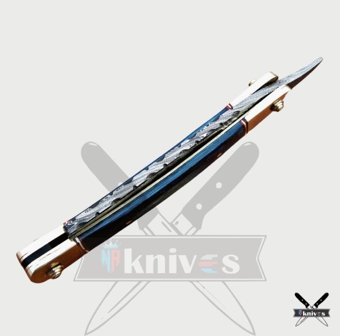 Fixed Blade Razor Knife With Blue Sheet Handle