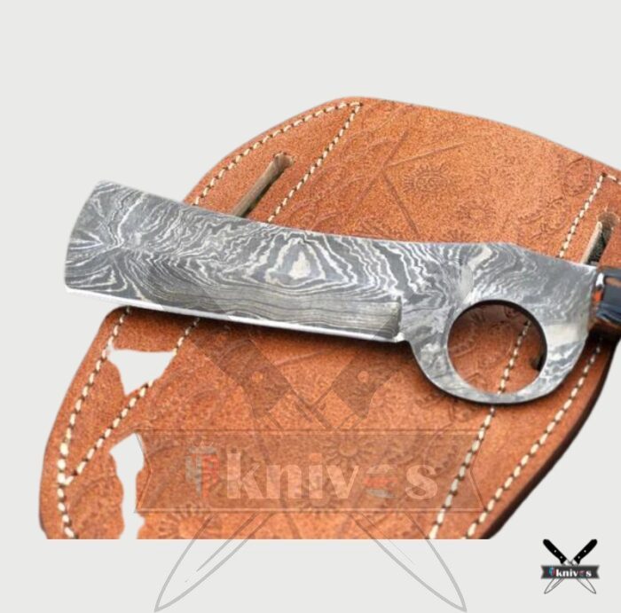 Custom Damascus Blade Cowboy Knives With Resin Handle NR-03