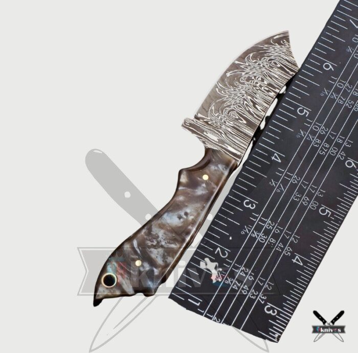 Damascus Blade Cowboy Knife With Resin Handle NR-08