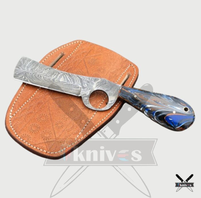 Damascus Blade Cowboy Knives With Resin Handle NR-03