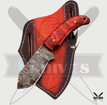 Damascus Blade Cowboy Knives With Resin Handle NR 04
