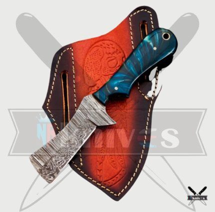 Damascus Blade Cowboy Knives With Resin Handle NR-05
