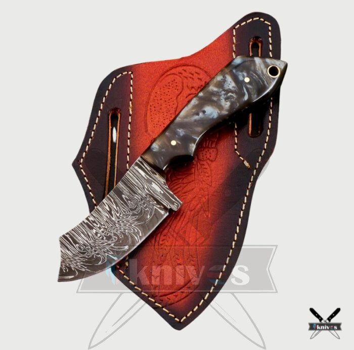 Damascus Blade Cowboy Knives With Resin Handle NR-08