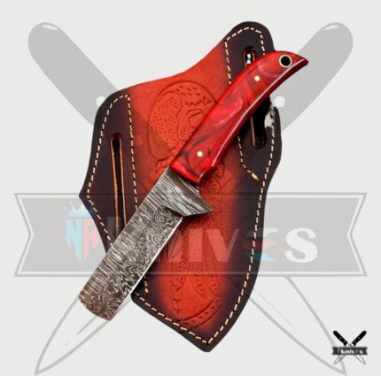 Damascus Blade Cowboy Knives With Resin Handle NR-09