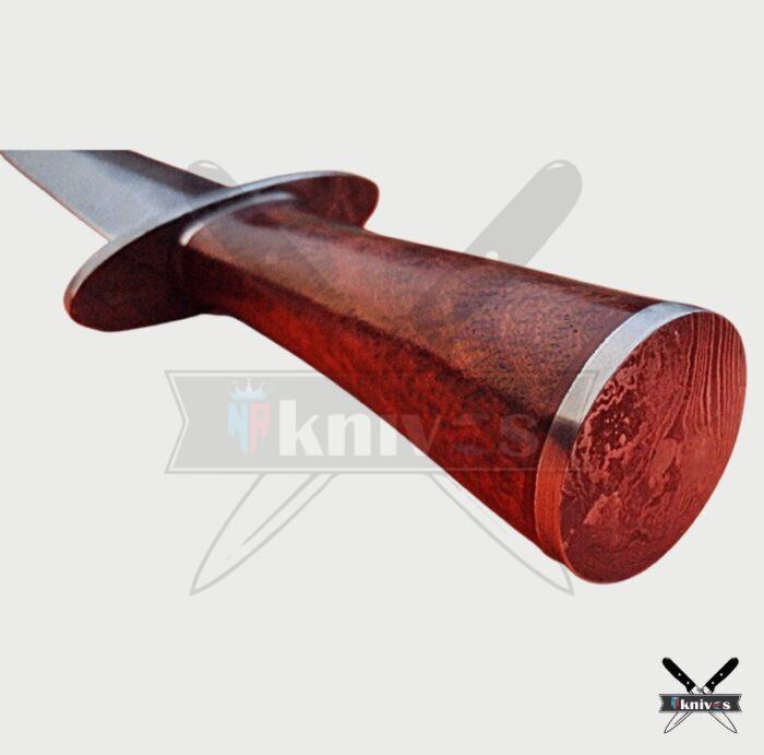 Damascus Blade Dagger Knife With Pure Wood Handle NR-10
