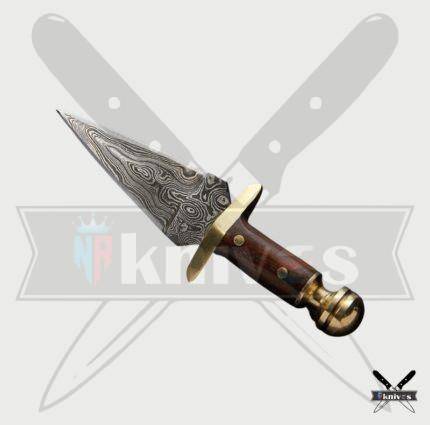 Damascus Blade Dagger Knives With Pakka Wood Handle NR-17