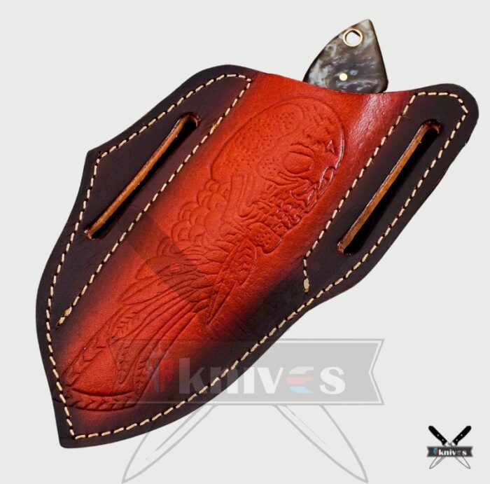 Handmade Damascus Blade Cowboy Knives With Resin Handle NR-08