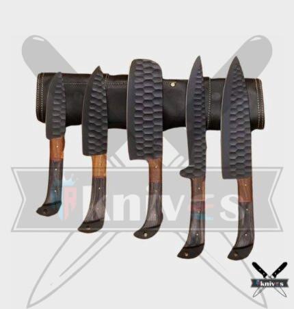 Carbon steel chef knife set