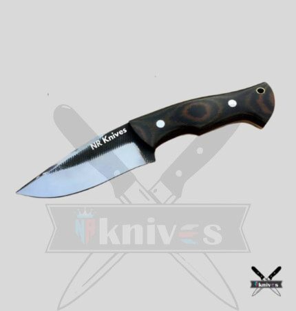 Carbon Steel Cowboy Skinner Knife Pakkawood Handle