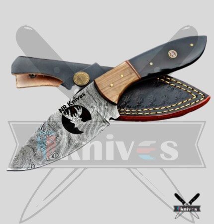 Cowboy Knives With Buffalo Horn and Olive Wood Handle