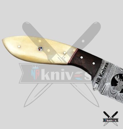 Cowboy Knives With Camel Bone and Rosewood Handle