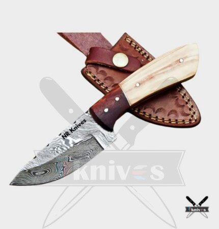 Cowboy Skinner Knife With Olive and Rosewood Handle