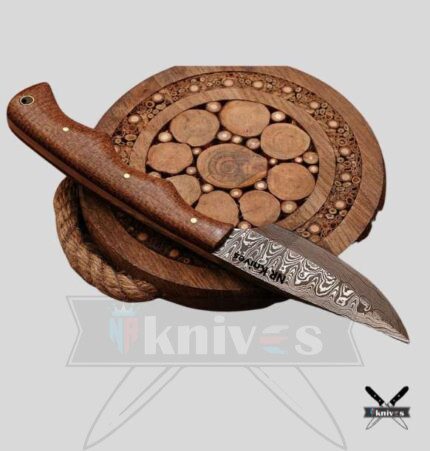 Cowboy Skinner Knives With Coconut Wood Handle