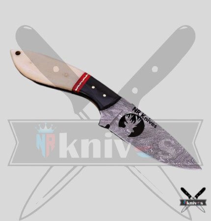 Custom Handmade Cowboy Knife Camel Bone & Buffalo Horn Handle