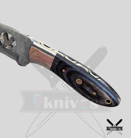 Custom Handmade Cowboy Knife With Synthetic Wood Handle