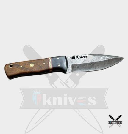 Handmade Cowboy Skinner Knife With Rosewood Handle