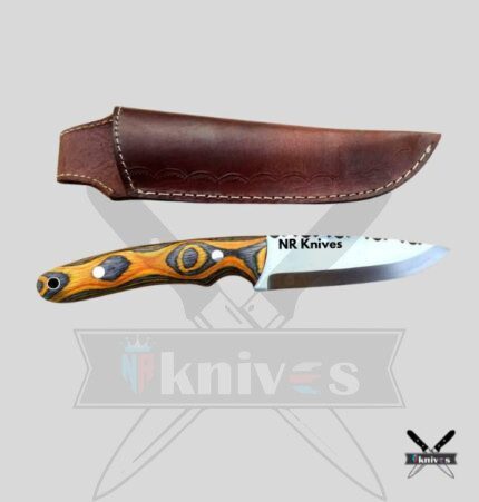J2 Blade Cowboy Skinner Knife With Synthetic Wood Handle