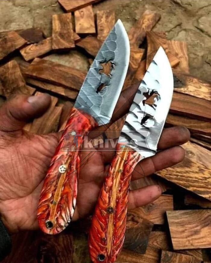 Carbon Steel Cowboy Knives With Resin Handle