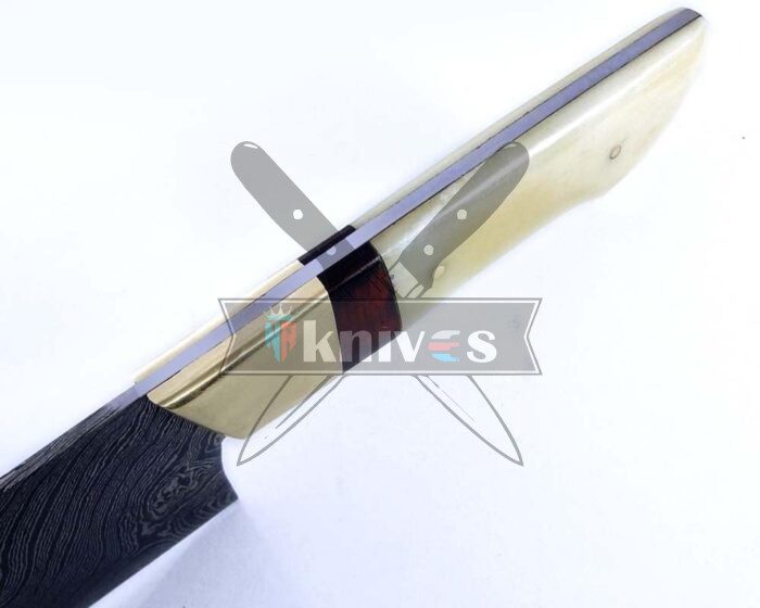 Chef Kitchen Knife Camel Bone and Rose Wood Handle