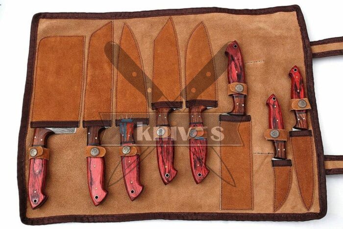 Chef-Kitchen-Knife-Set-With-Leather-Sheath-Roll