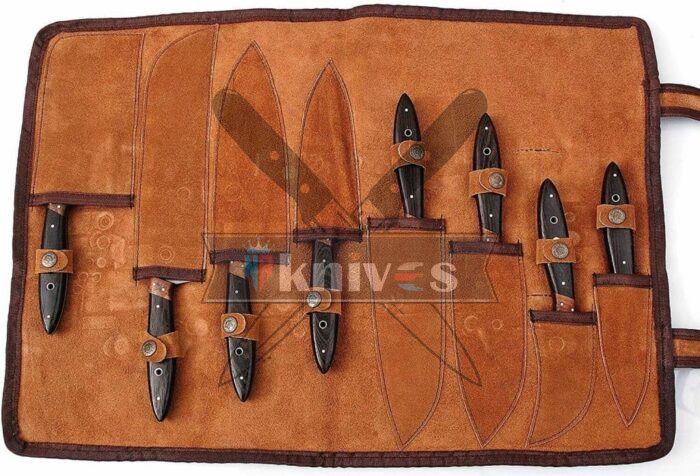 Chef-Kitchen-Knife-Set-With-Leather-Sheath-Roll