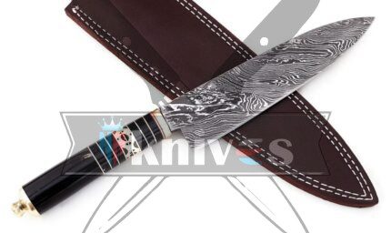 Chef Kitchen Knife With Buffalo Horn Handle