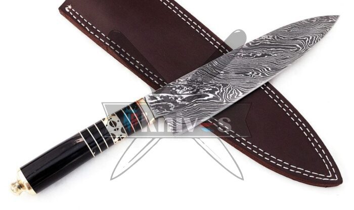 Chef Kitchen Knife With Buffalo Horn Handle