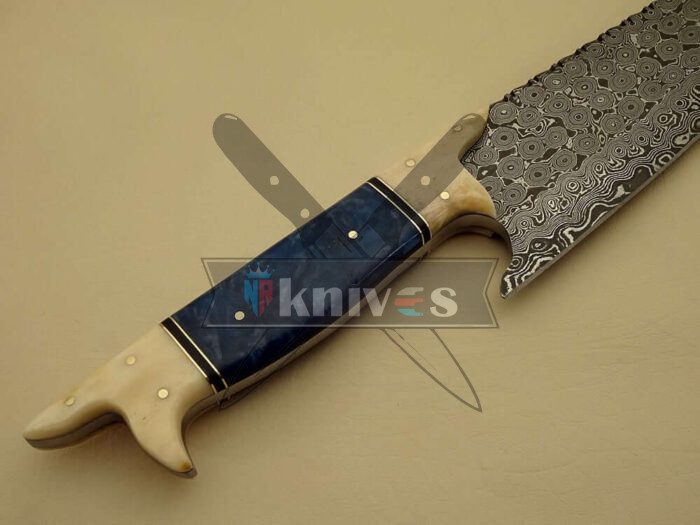 Chef Kitchen Knife With Corain and Camel Bone Handle