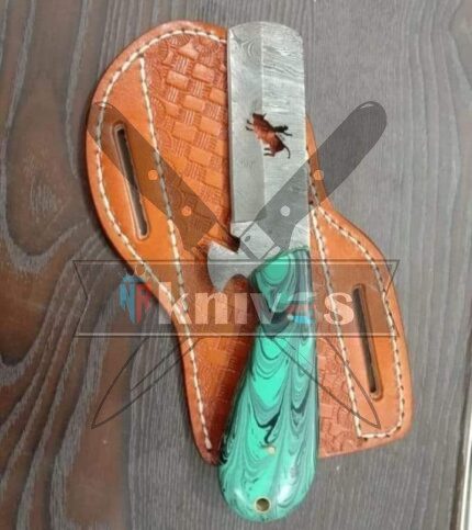 Custom Bull Cutter Cowboy Knife With Resin Handle