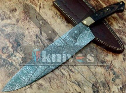 Custom Chef Kitchen Knife Vengai Wood Handle