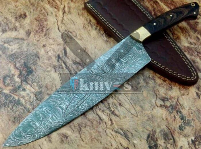 Custom Chef Kitchen Knife Vengai Wood Handle