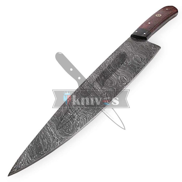 Custom Chef Knife With Colored Bone Handle