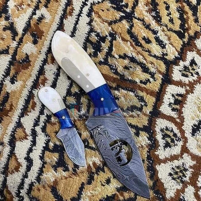 Custom Cowboy Knives With Camel Bone & Resin Handle