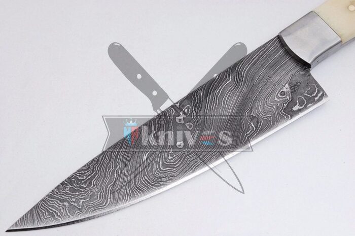Custom Damascus Steel Blade Chef Kitchen Knife