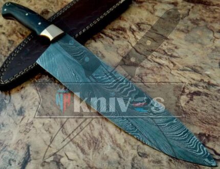 Custom Damascus Steel Blade Chef Kitchen Vengai Wood Handle