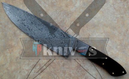Custom Handmade Chef Kitchen Knife Buffalo Horn Handle