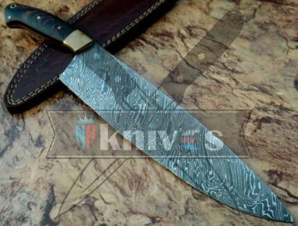 Custom Handmade Chef Kitchen Knife Vengai Wood Handle