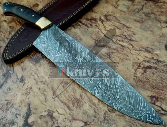 Custom Handmade Chef Kitchen Knife Vengai Wood Handle