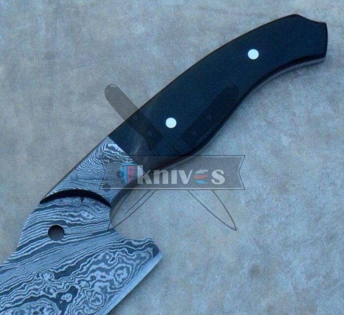 Custom Handmade Chef Kitchen Knife With Buffalo Horn Handle