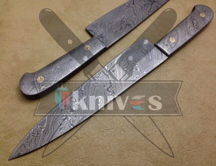 Custom Handmade Chef Kitchen Knife With Damascus Handle
