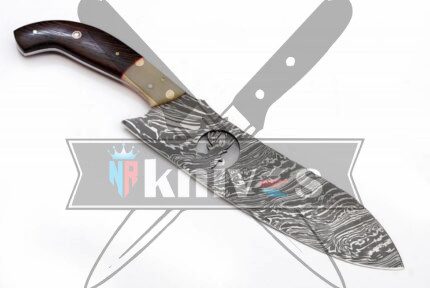 Custom Handmade Chef Kitchen Knife With Vengai Wood and Camel Bone Handle