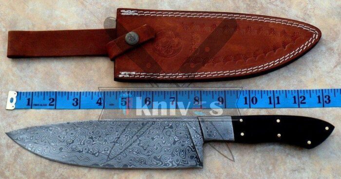 Custom Handmade Chef Knife Buffalo Horn Handle
