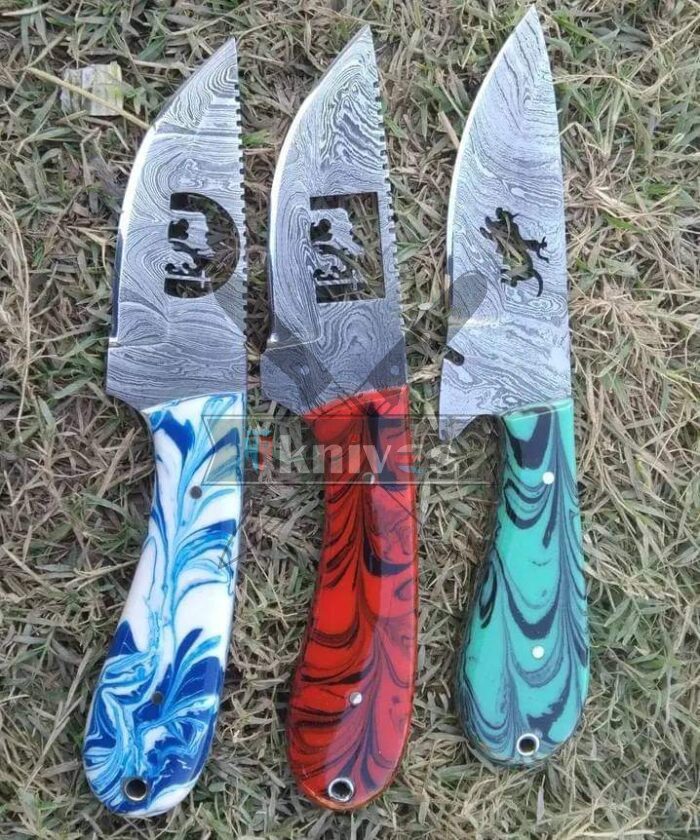 Custom Handmade Cowboy Knives With Resin Handle