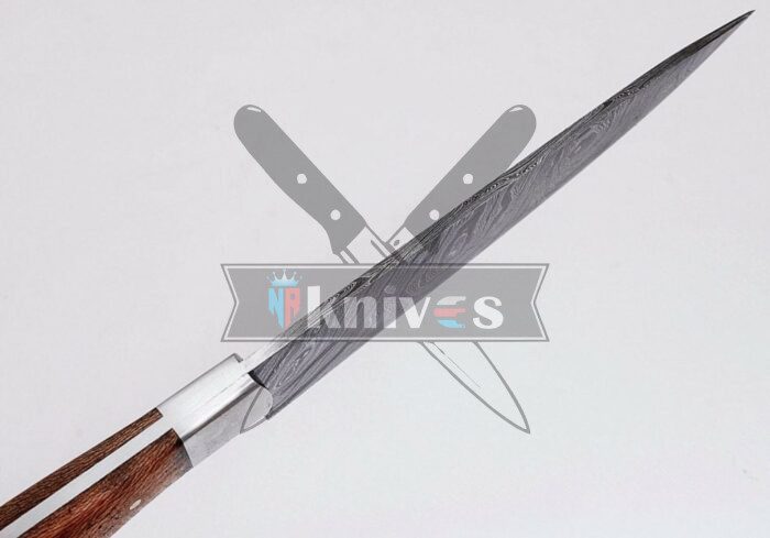 Custom Handmade Kitchen Knife With Maple Wood Handle