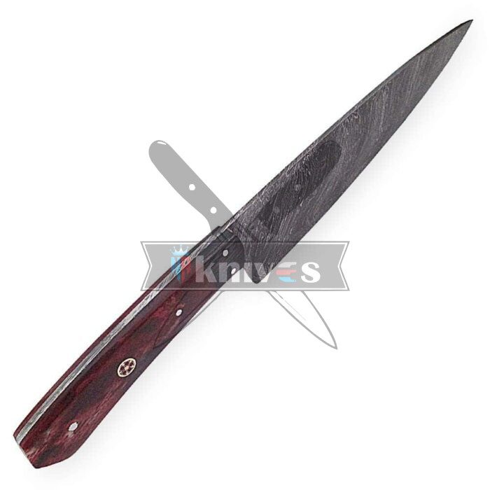 Custom Kitchen Knife With Colored Bone Handle