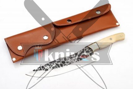 D2 Steel Blade Kitchen Knife With Camel Bone Handle