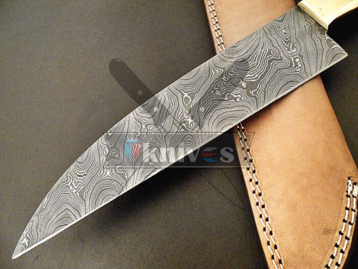 Damascus Steel Blade Kitchen Knife