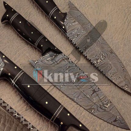 Handmade Chef Kitchen Knife With Buffalo Horn Handle